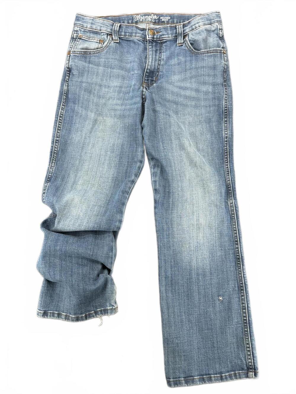 Wrangler Retro‎ Relaxed Boot Jean 10 Husky Faded Blue Denim